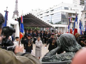 au nom de l'Union des Déportés d'Auschwitz